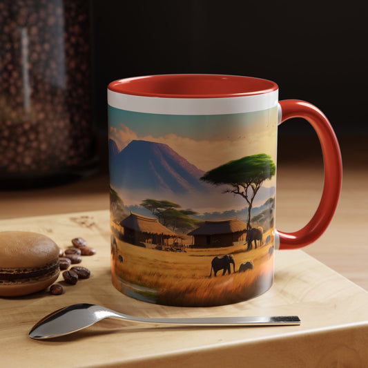 African savanna-Accent Coffee Mug (11, 15oz)