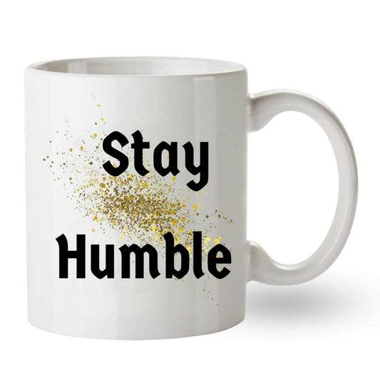 Stay Humble - White Coffee Mug, Thank you gift, Inspirational gift for Men, Women, Coworker, Pastor, Leader, Friend, Teacher, Encouragement birthday gift