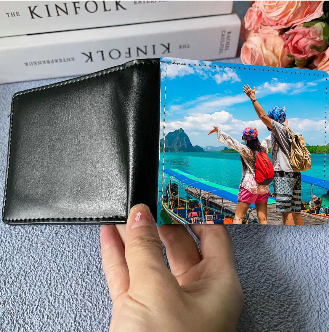 Personalized Leather Photos Wallet